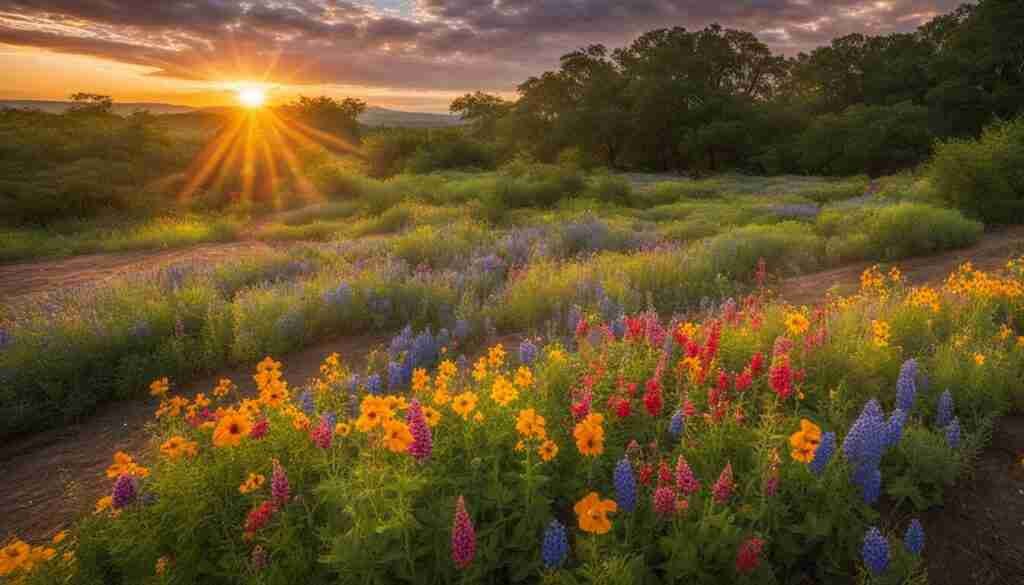 growing wildflowers in Texas