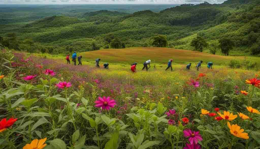 preserving Surinamese wildflowers