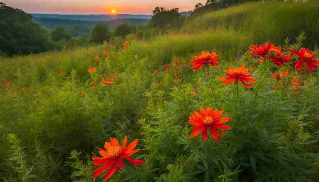 red and orange wildflowers in South Carolina red and orange wildflowers in South Carolina