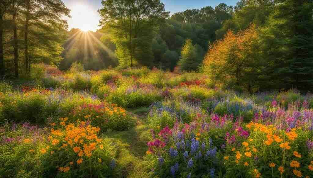 wildflower garden in Tennessee
