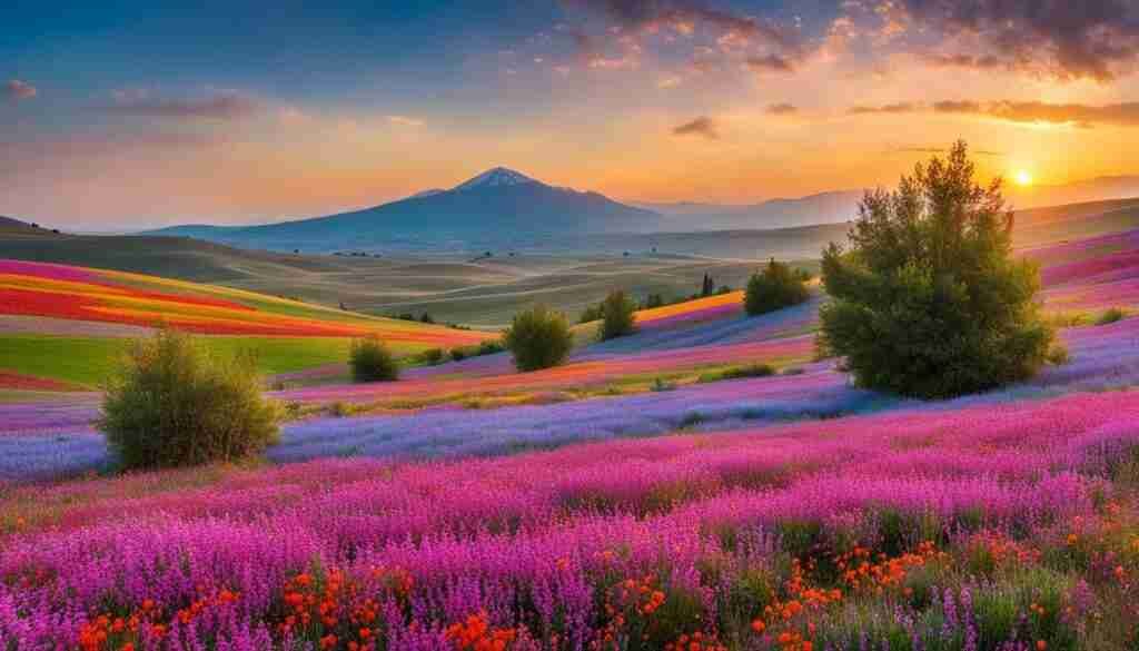 wildflower plots in Turkey wildflower plots in Turkey