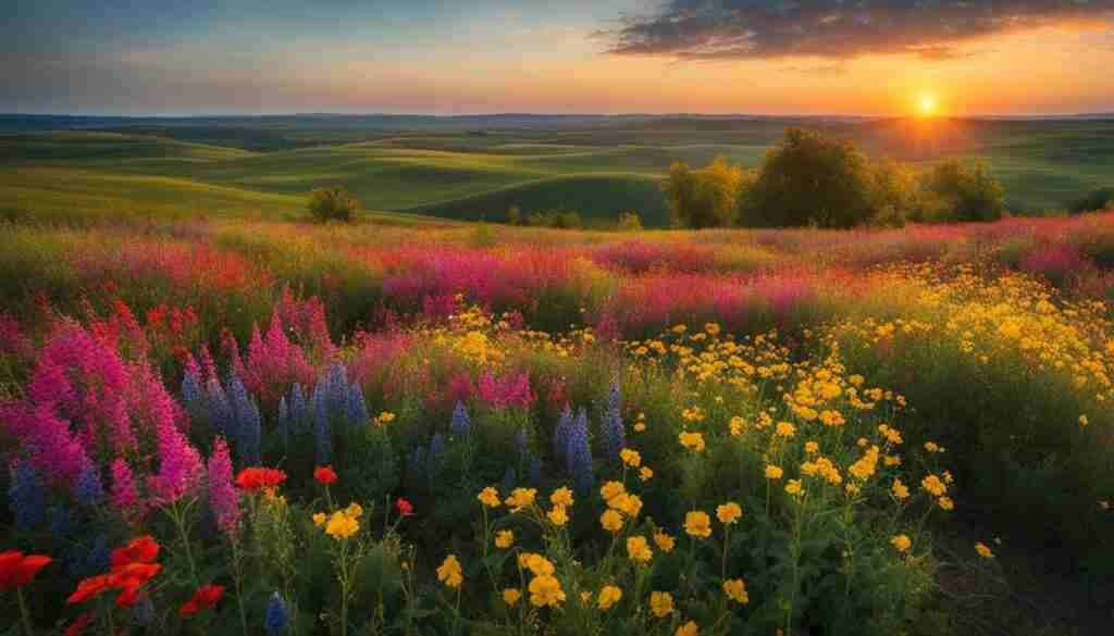 wildflowers in Ukraine's conflict