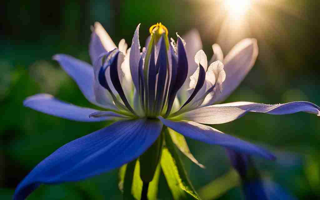 Blue Columbine in Natural Habitat