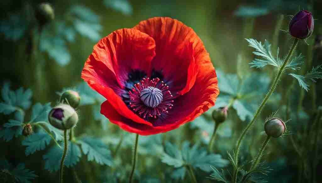 Different Shades of Red Floral Blooms