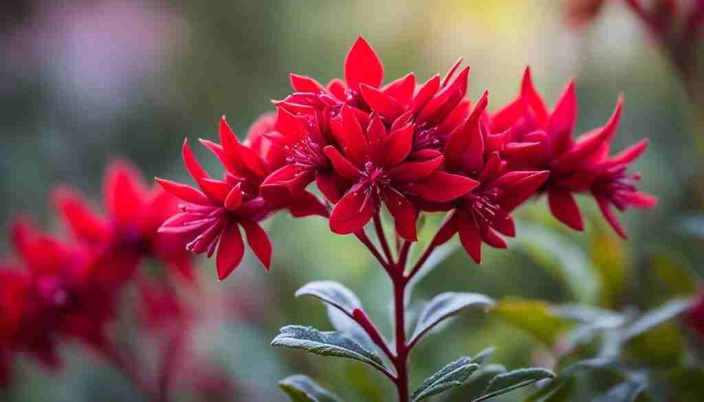 Different Shades of Red Floral Blooms