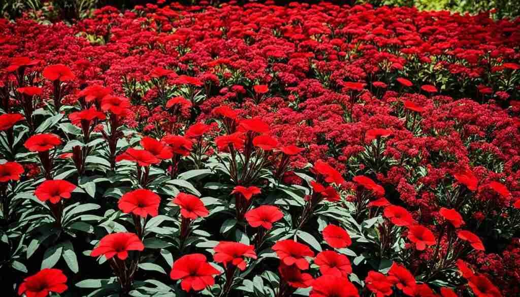 Different Shades of Red Floral Blooms