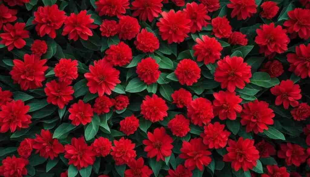 Different Shades of Red Floral Blooms