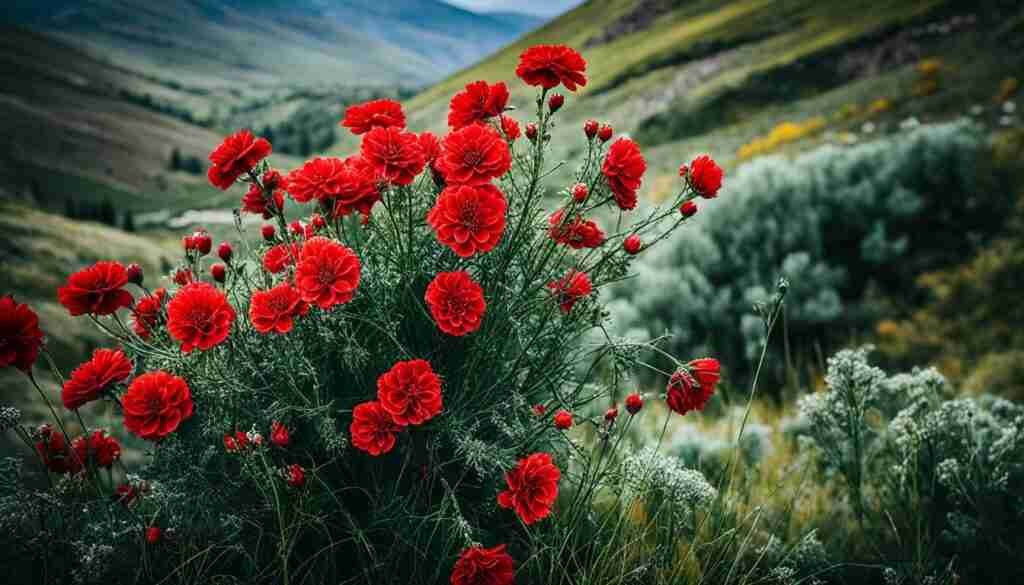 Different Shades of Red Floral Blooms in Armenia