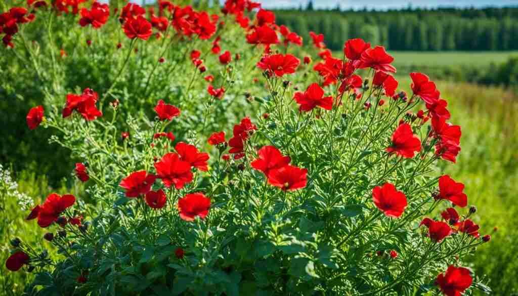 Indigenous Red Flowers in Estonia