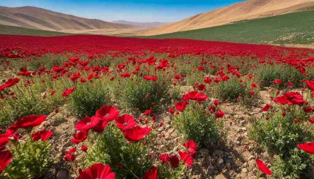 Iraqi Red Flowers