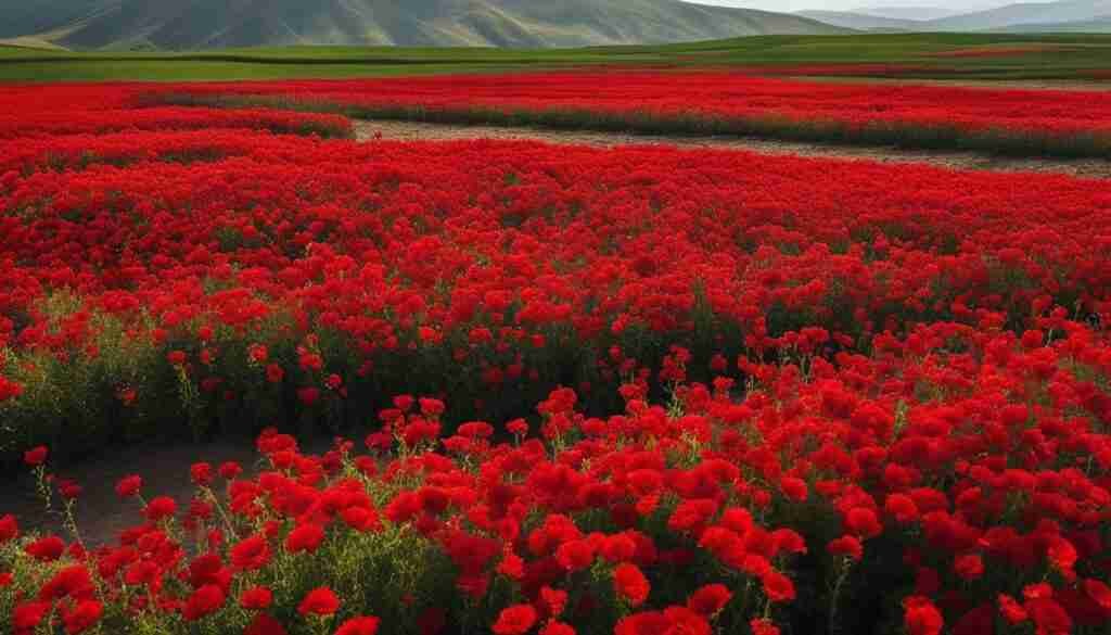 Popular red flowers in Azerbaijan