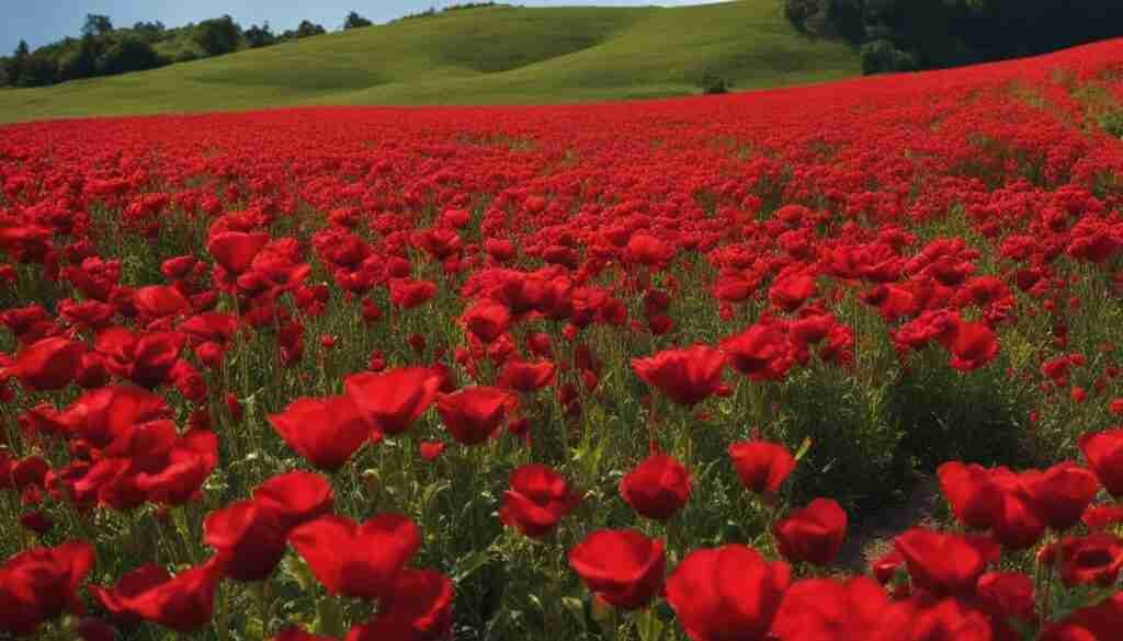 Popular red flowers in El Salvador