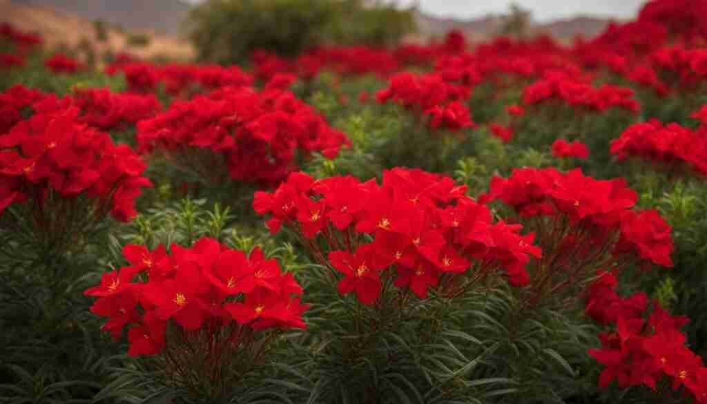 Popular red flowers in Eritrea