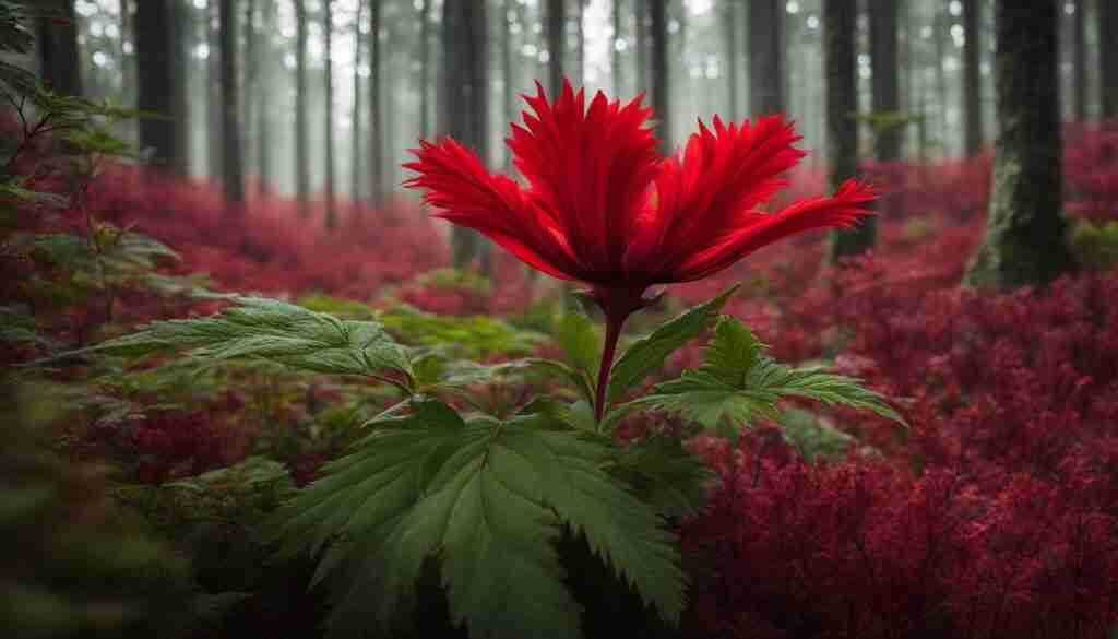 Rare Red Flowers in Estonia