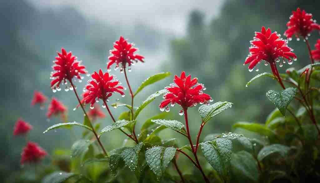 Red Flower Varieties in Laos