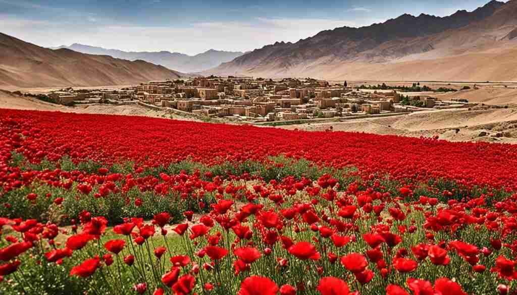 Red Flowers in Afghan Culture