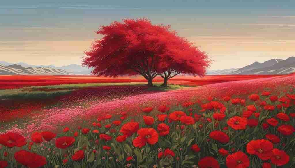 Red Flowers in Afghanistan