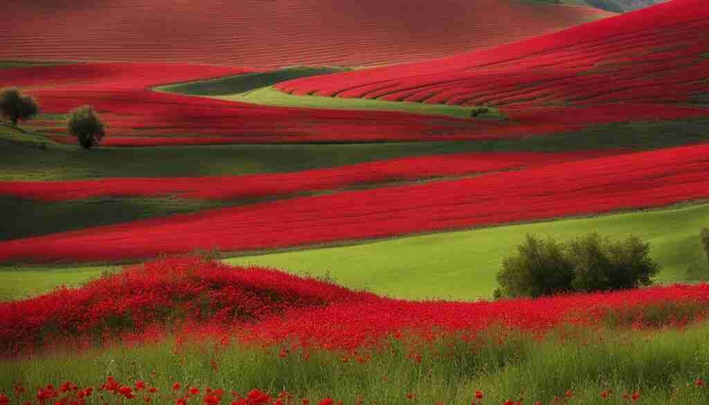 Red Flowers in Albanian Culture