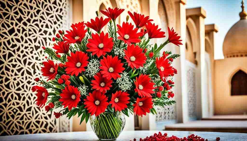 Red Flowers in Bahrain's Culture