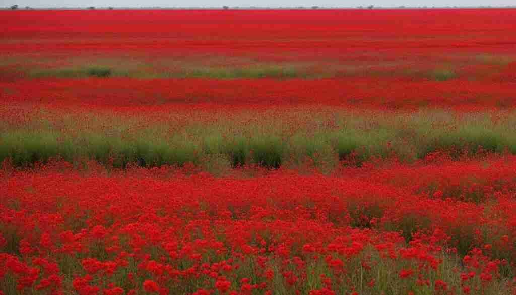 Red Flowers in Botswana