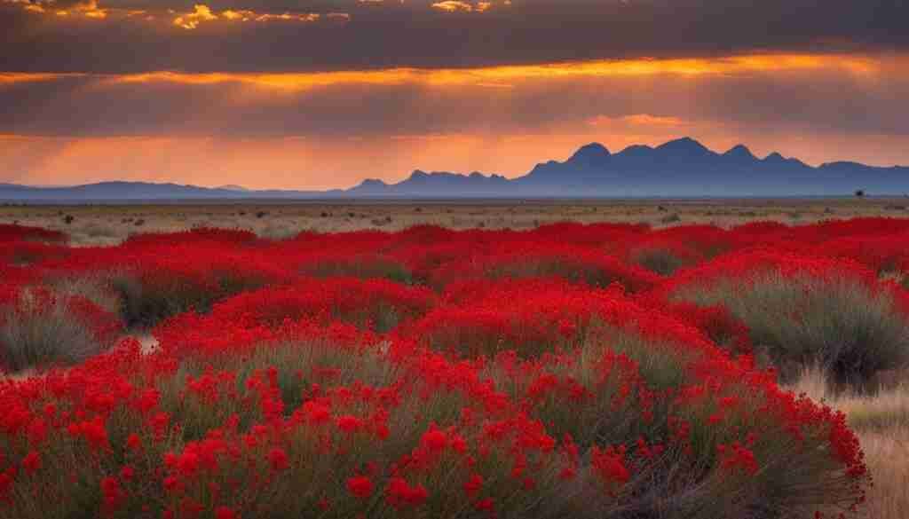 Red Flowers in Botswana's Culture