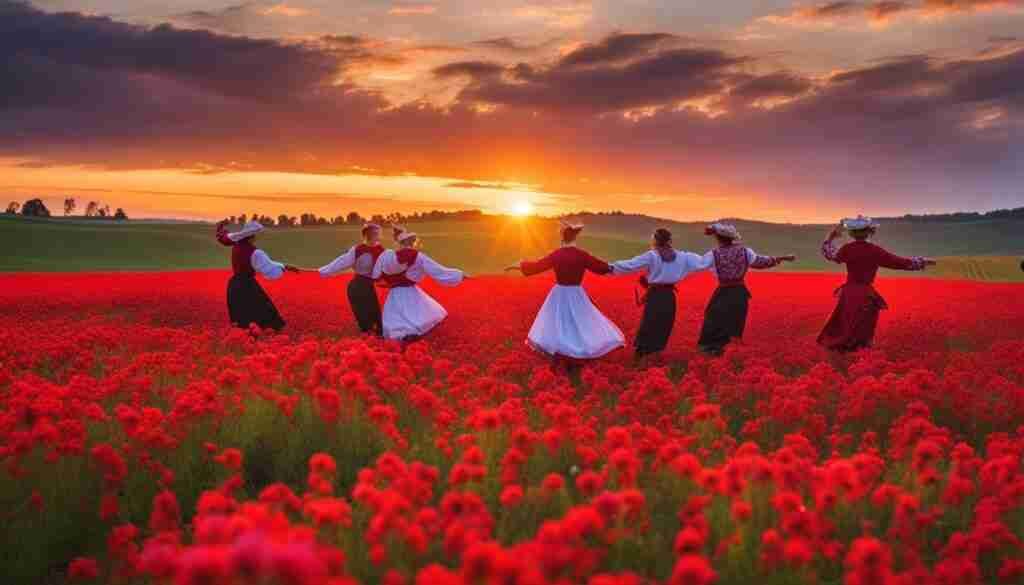 Red Flowers in Culture