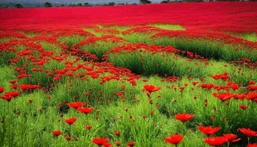 Red Flowers in Kenya Red Flowers in Kenya