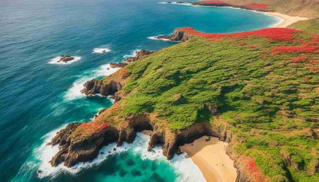 Red flower varieties in Cabo Verde