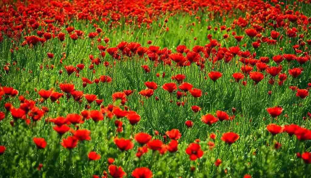 Red flowers in Bosnia and Herzegovina Red flowers in Bosnia and Herzegovina