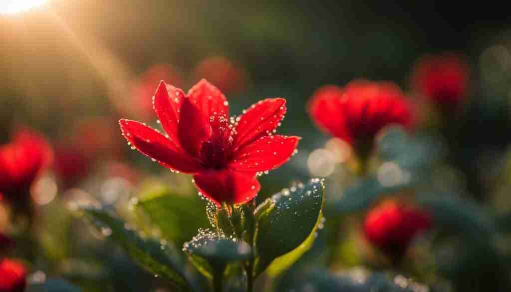 indigenous red flowers in Croatia