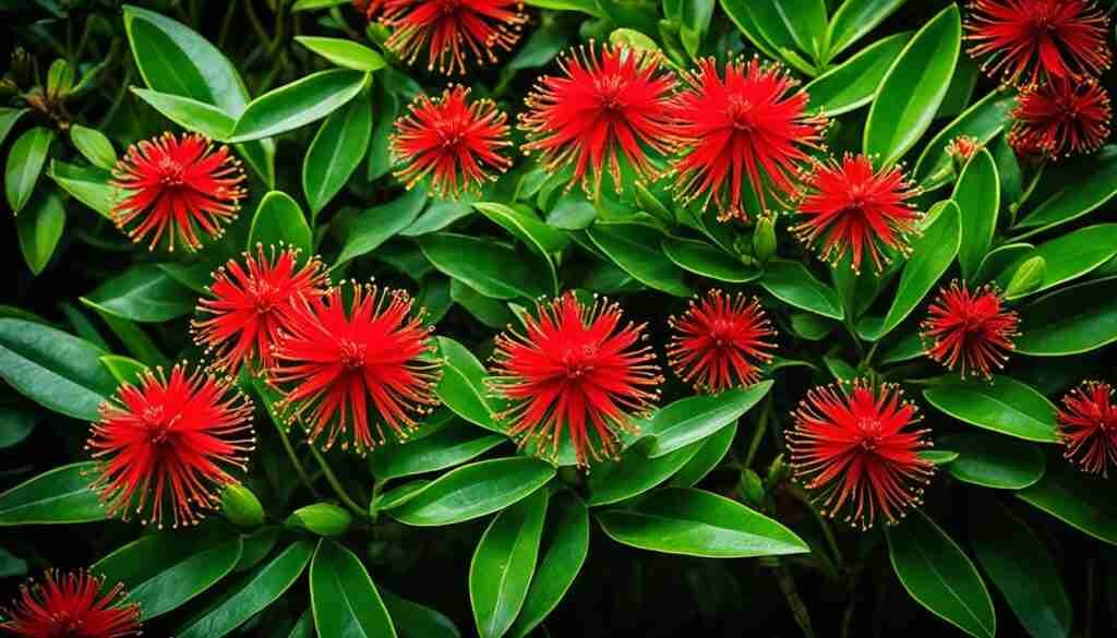 native red flowers