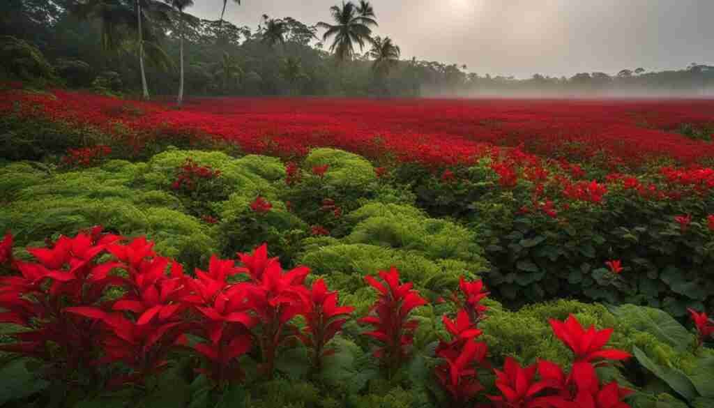red flower varieties in Guyana red flower varieties in Guyana