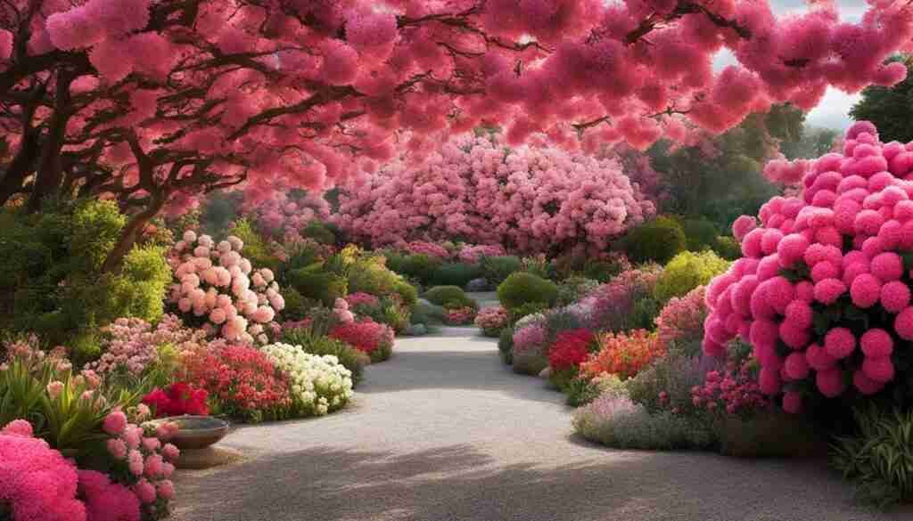 Different Shades of Pink Floral Blooms