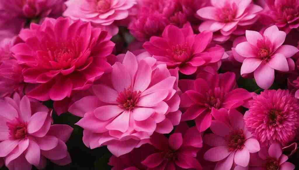 Different Shades of Pink Floral Blooms Different Shades of Pink Floral Blooms