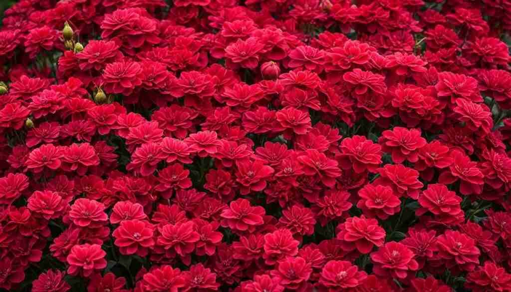 Different Shades of Red Floral Blooms