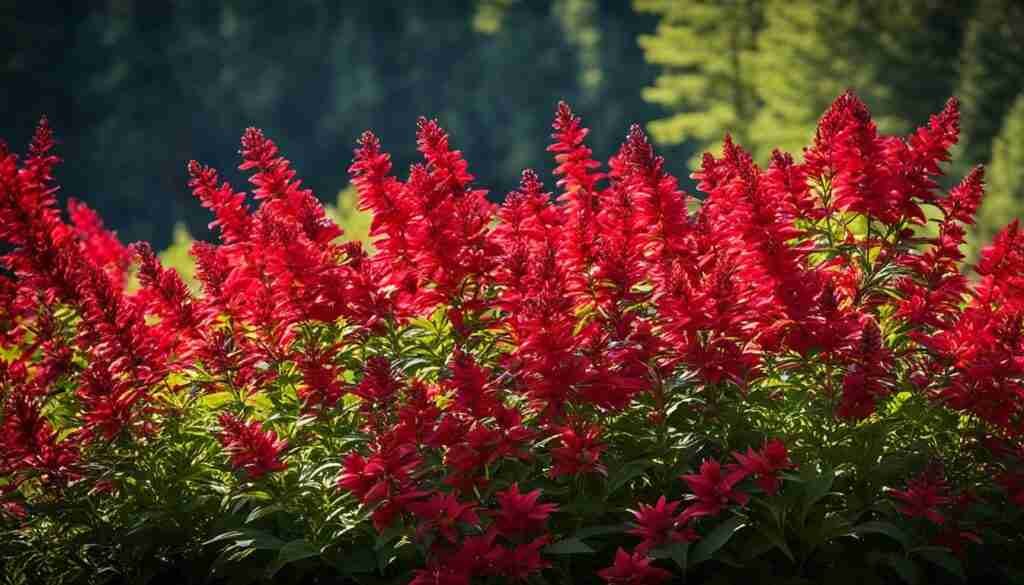 Different Shades of Red Floral Blooms