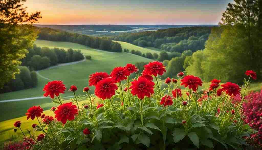 Different Shades of Red Floral Blooms Different Shades of Red Floral Blooms