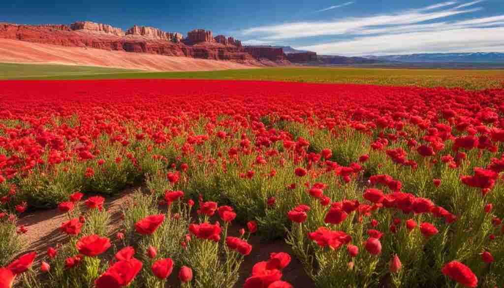 Different Shades of Red Floral Blooms