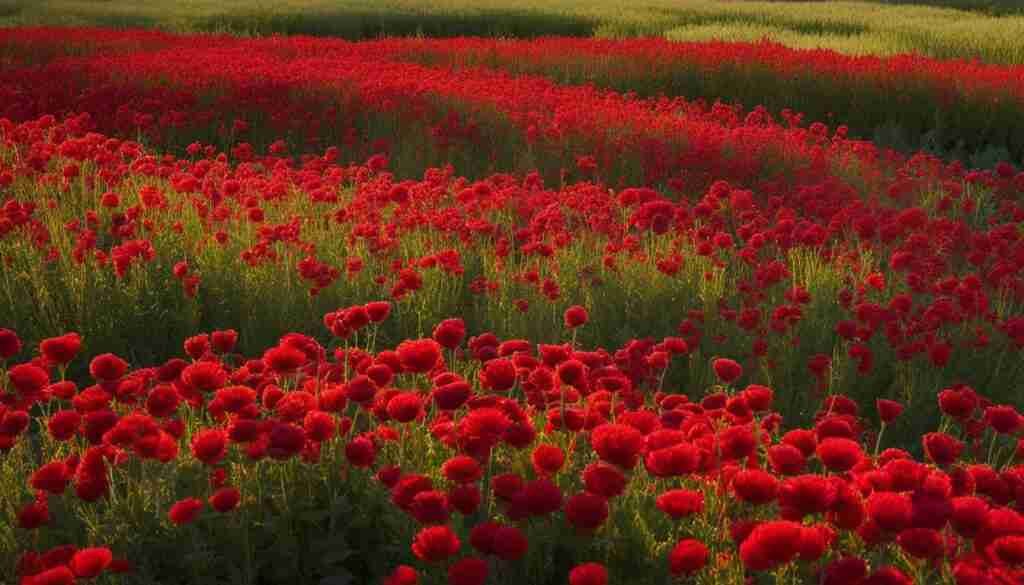 Different Shades of Red Floral Blooms Different Shades of Red Floral Blooms