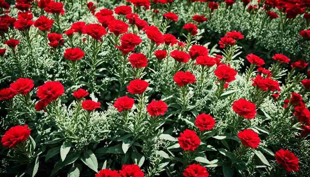Different Shades of Red Floral Blooms
