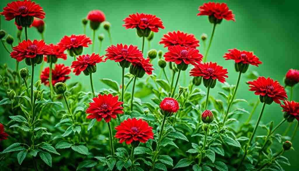 Different Shades of Red Floral Blooms