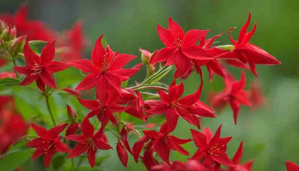 Different Shades of Red Floral Blooms in Arkansas