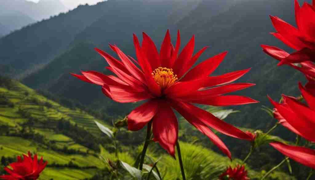 Exotic Red Flower Varieties in Nepal