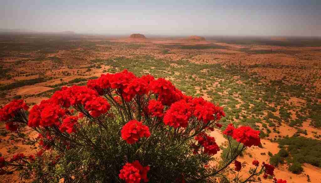 Mali red flowers