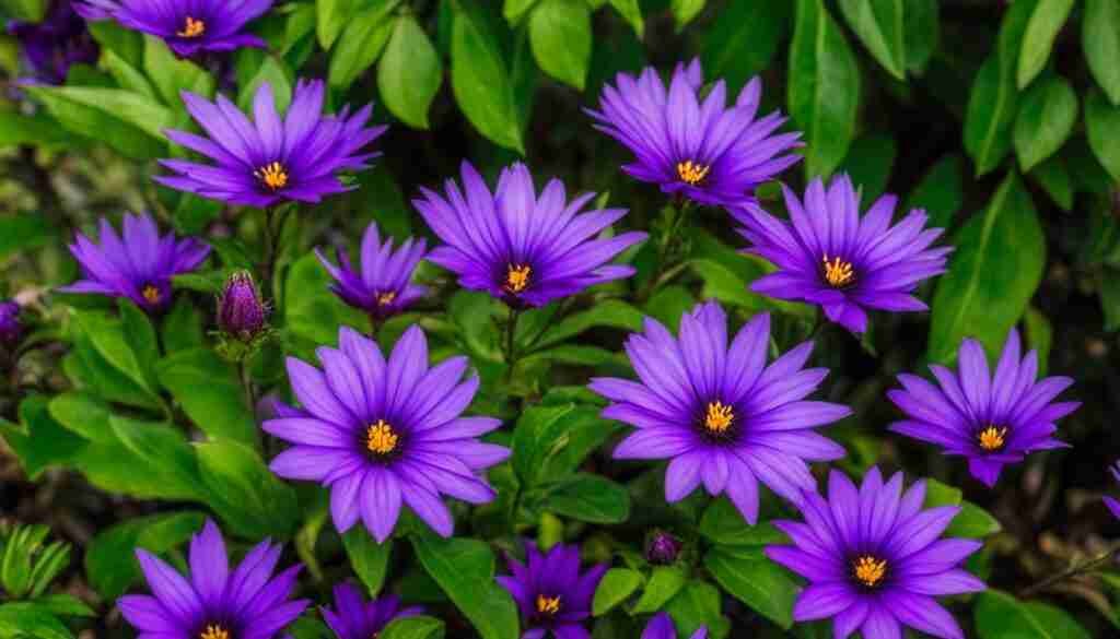 Mixed Purple Flowers in Guatemala