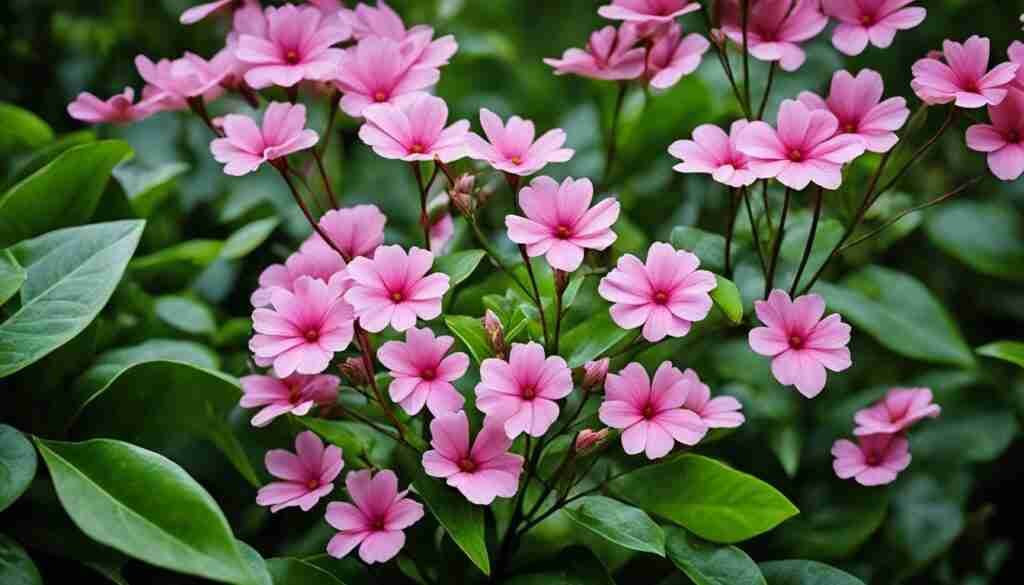 Native Pink Flower Types in Central African Republic