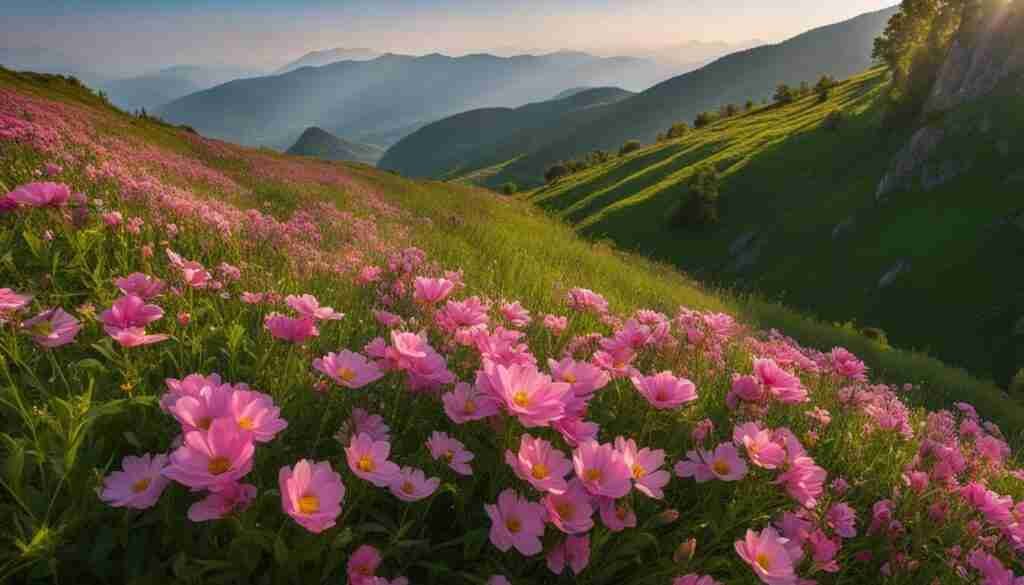 Native Pink Flowers in North Macedonia Native Pink Flowers in North Macedonia