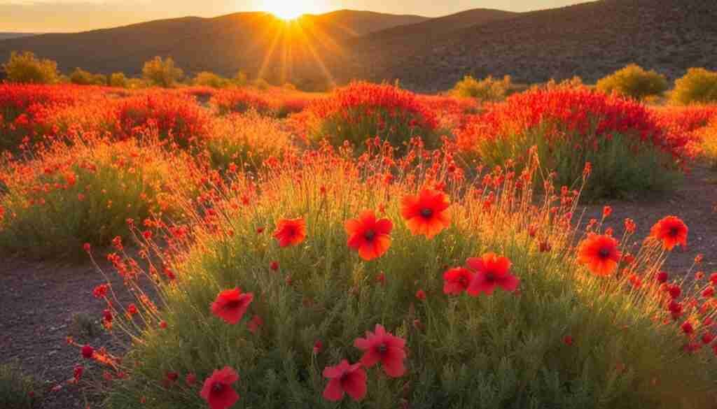 Native Red Flowers in New Mexico
