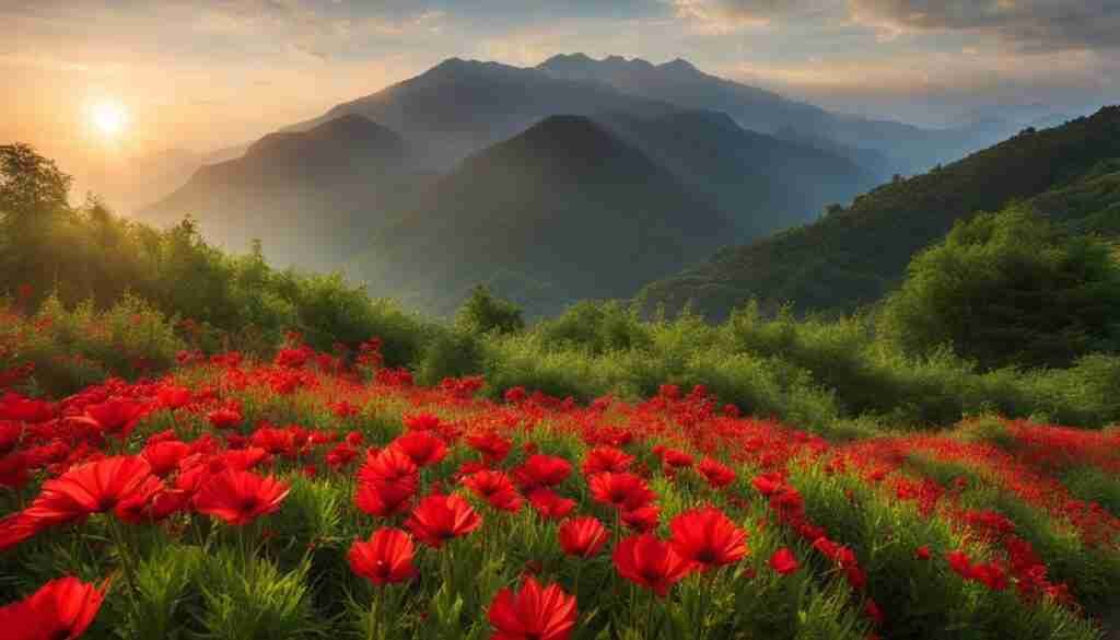 Native Red Flowers of Turkmenistan Native Red Flowers of Turkmenistan