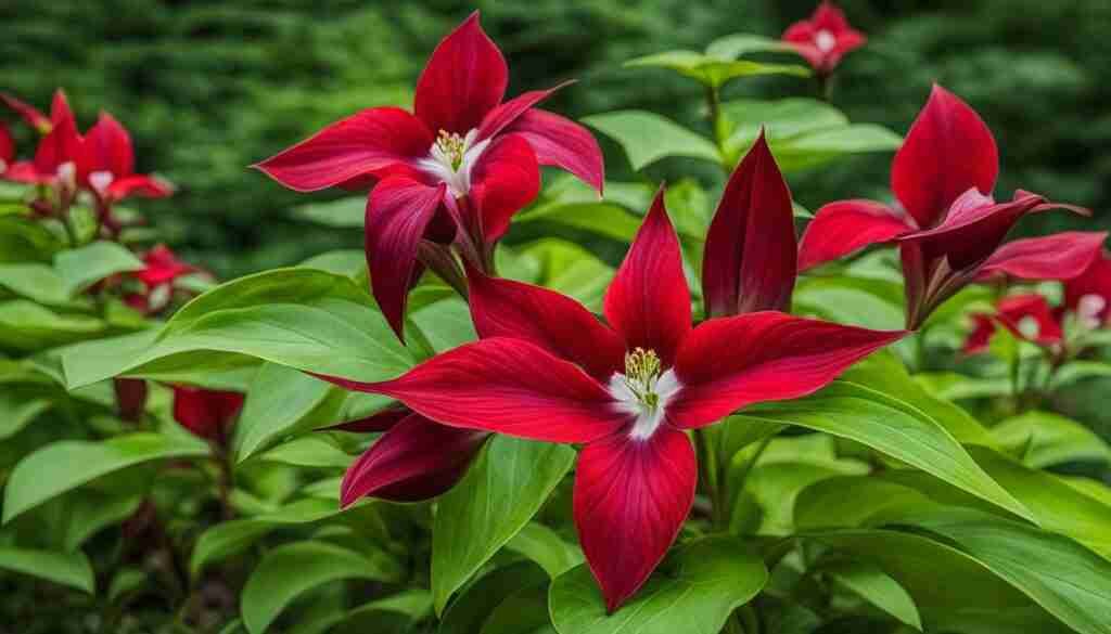 Native red flowers Maine